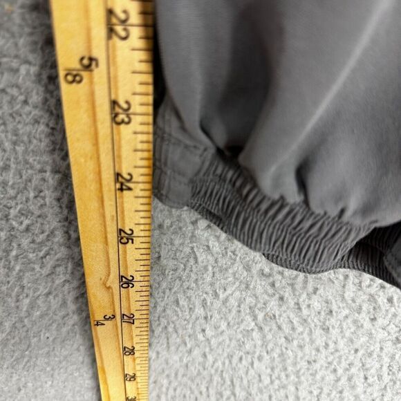 peserico pants womens Italy 48 medium gray joggers cropped casual minimalist - Picture 3 of 9